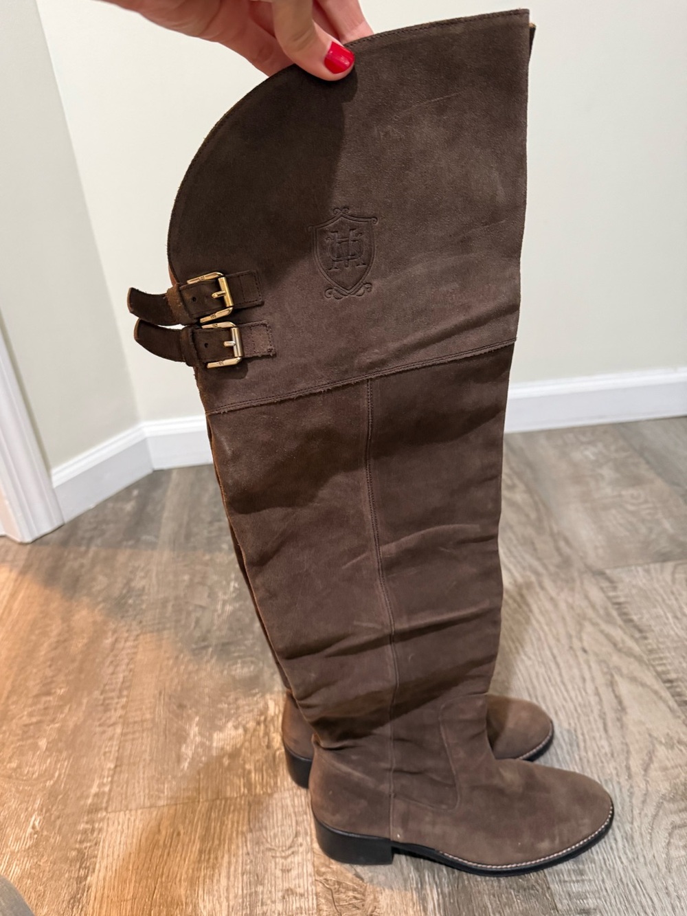 Massimo Dutti genuine suede boots